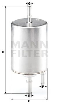 Filtru combustibil WK 720/4 MANN-FILTER