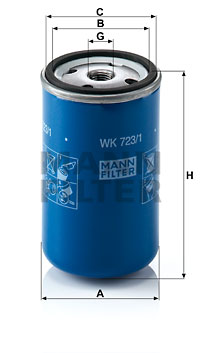 Filtru combustibil WK 723/1 MANN-FILTER
