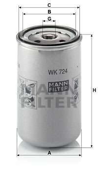 Filtru combustibil WK 724 MANN-FILTER