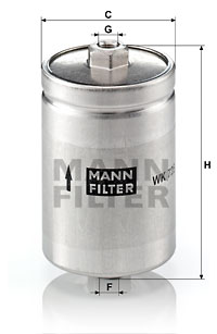 Filtru combustibil WK 725 MANN-FILTER