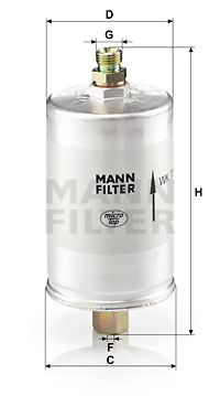 Filtru combustibil WK 726 MANN-FILTER