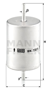 Filtru combustibil WK 730/5 MANN-FILTER