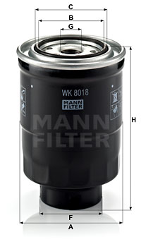 Filtru combustibil WK 8018 x MANN-FILTER