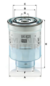 Filtru combustibil WK 8028 z MANN-FILTER