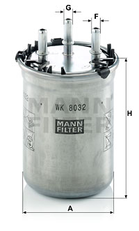 Filtru combustibil WK 8032 MANN-FILTER