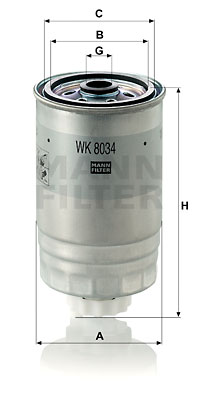 Filtru combustibil WK 8034 MANN-FILTER