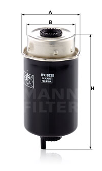 Filtru combustibil WK 8038 MANN-FILTER