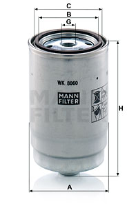 Filtru combustibil WK 8060 z MANN-FILTER