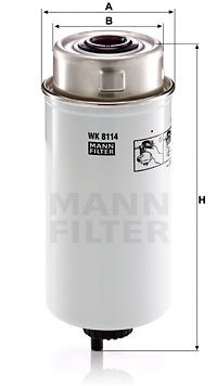 Filtru combustibil WK 8114 MANN-FILTER