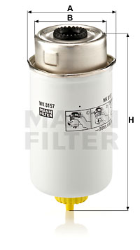 Filtru combustibil WK 8157 MANN-FILTER