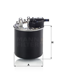 Filtru combustibil WK 820/15 MANN-FILTER