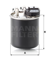 Filtru combustibil WK 820/16 MANN-FILTER