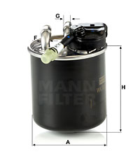Filtru combustibil WK 820/17 MANN-FILTER