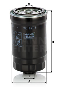 Filtru combustibil WK 8205 MANN-FILTER