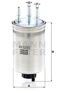 Filtru combustibil WK 829/3 MANN-FILTER