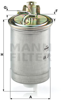 Filtru combustibil WK 841 MANN-FILTER