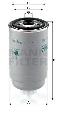 Filtru combustibil WK 842/11 MANN-FILTER