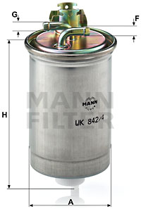 Filtru combustibil WK 842/4 MANN-FILTER