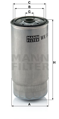 Filtru combustibil WK 845/7 MANN-FILTER