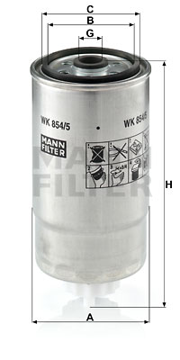 Filtru combustibil WK 854/5 MANN-FILTER