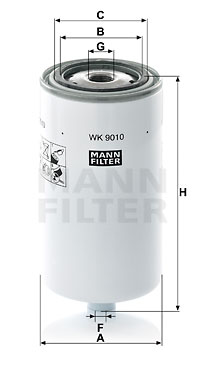 Filtru combustibil WK 9010 MANN-FILTER