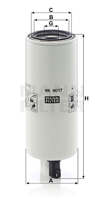 Filtru combustibil WK 9017 x MANN-FILTER