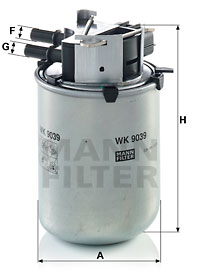 Filtru combustibil WK 9039 MANN-FILTER