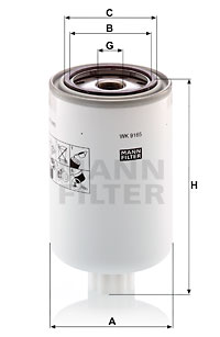 Filtru combustibil WK 9165 x MANN-FILTER