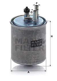 Filtru combustibil WK 918/2 x MANN-FILTER