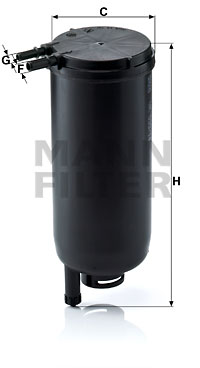 Filtru combustibil WK 939/14 x MANN-FILTER