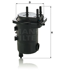 Filtru combustibil WK 939/17 x MANN-FILTER