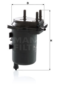 Filtru combustibil WK 939/5 MANN-FILTER