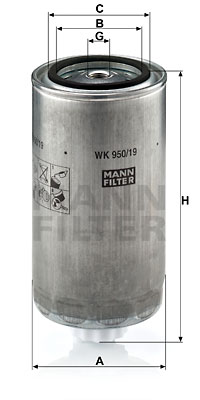 Filtru combustibil WK 950/19 MANN-FILTER