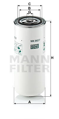 Filtru combustibil WK 962/7 MANN-FILTER