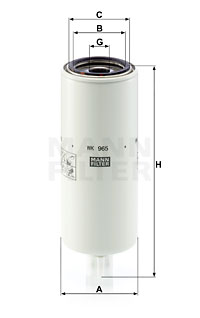 Filtru combustibil WK 965 x MANN-FILTER