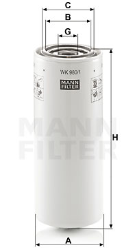 Filtru combustibil WK 980/1 MANN-FILTER