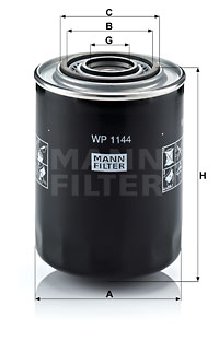 Filtru ulei WP 1144 MANN-FILTER