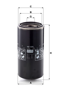 Filtru ulei WP 1270 MANN-FILTER