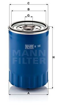 Filtru ulei W 1035 MANN-FILTER