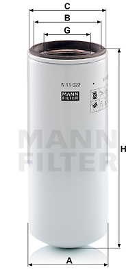 Filtru ulei W 11 022 MANN-FILTER