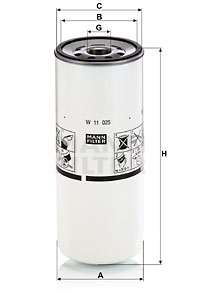 Filtru ulei W 11 025 MANN-FILTER