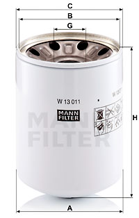 Filtru ulei W 13 011 x MANN-FILTER