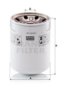 Filtru, sistem hidraulic primar W 13 012 MANN-FILTER