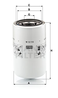 Filtru ulei W 13 110 MANN-FILTER