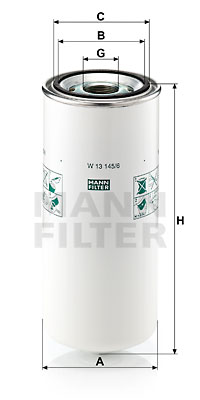 Filtru ulei W 13 145/6 MANN-FILTER