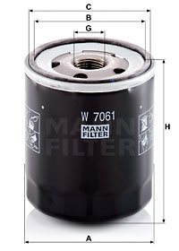 Filtru ulei W 7061 MANN-FILTER