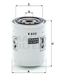 Filtru ulei W 8010 MANN-FILTER