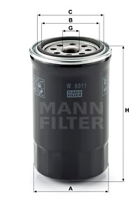 Filtru ulei W 8011 MANN-FILTER