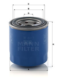 Filtru ulei W 8017 MANN-FILTER