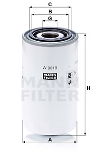 Filtru ulei W 9019 MANN-FILTER